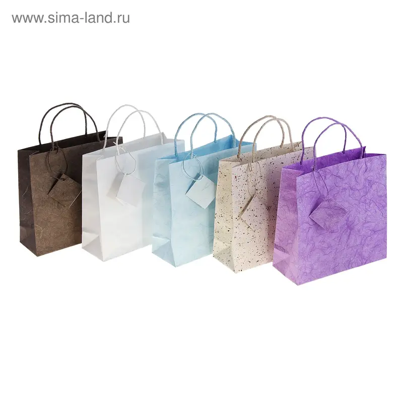 Пакет подарочный "Стокгольм", МИКС, 20 × 20 × 8 см