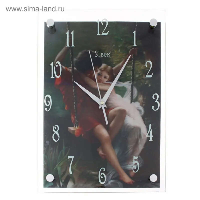 Часы 3D "21 Bek" - 2535 CН3042-1293 "Девушка с мальчиком на качели" (25Х35)