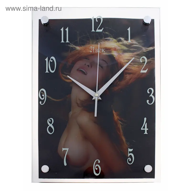 Часы 3D "21 Bek" - 2535 CН3045 - 1297 (25х35) "Девушка с обнаженной грудью"