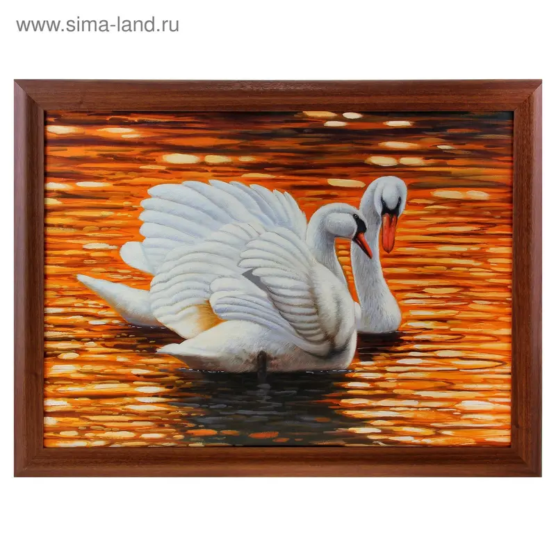 Картина Пара лебедей 57-190 №45 О д.с. 50x70 см