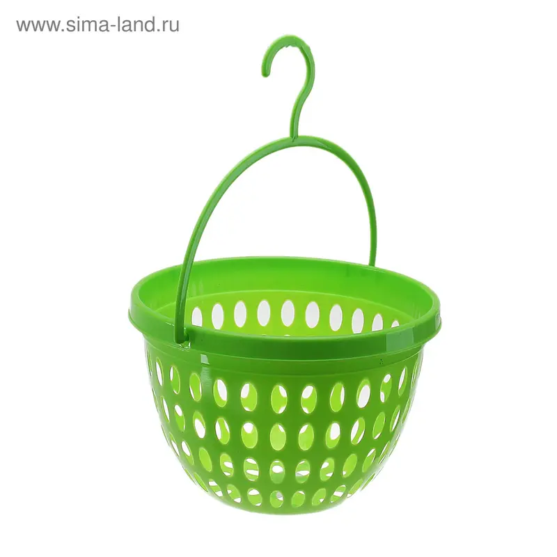 Корзина для хранения с крючком 19х13 см, зеленый