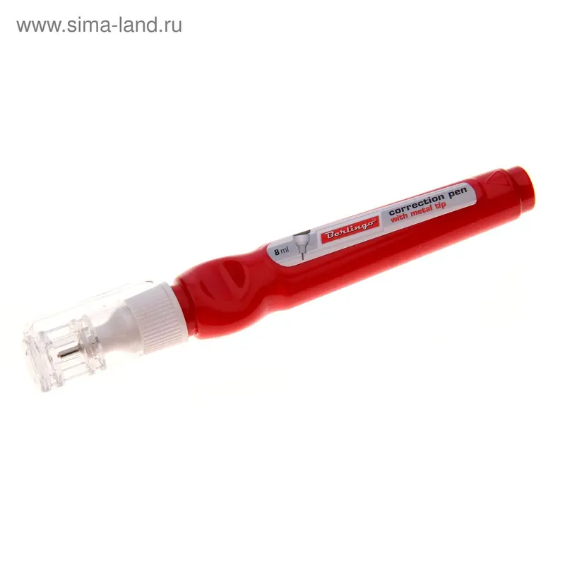 Корректор-ручка 8мл Berlingo метал наконечник KR436