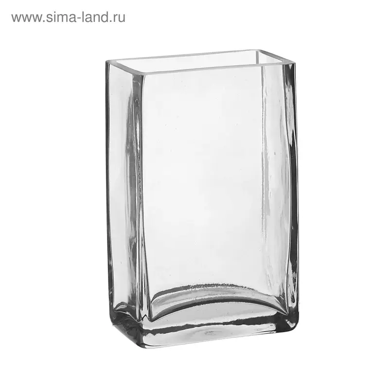Ваза "Кирпичик" прямоугольная 16х10х6 см, 0,75л 2506