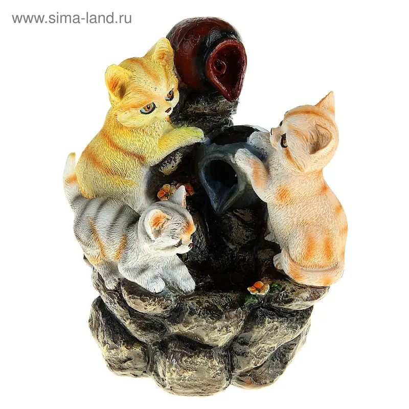 фонтан котята с кувшинами 19*14*22,5 см