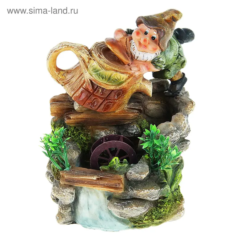 фонтан гномик с лейкой 19,5 см