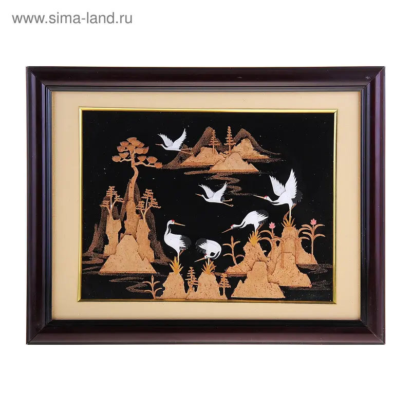 картина дерево 35*45 см Аисты