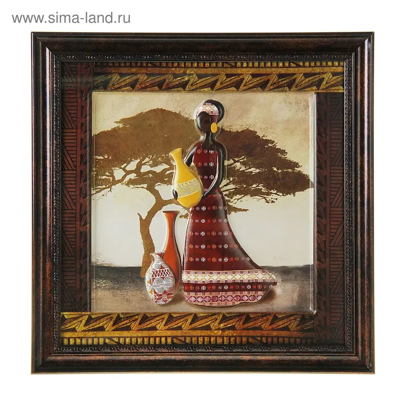 картина пластик композиция 35*35 см "Дева с кувшинами"