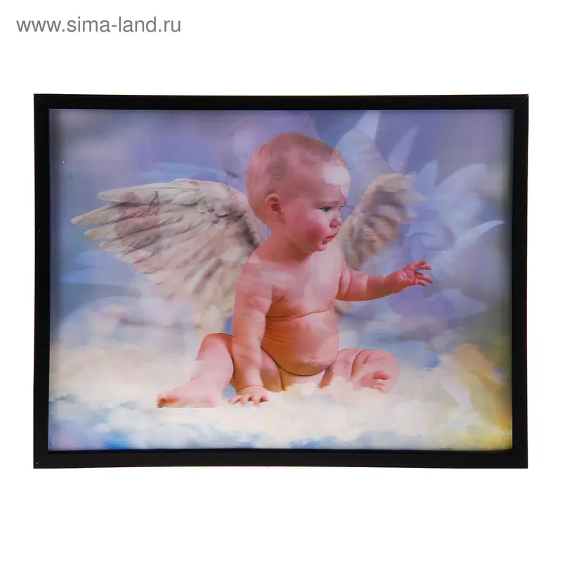 картина объемная 3D 30*40 см ангелочки
