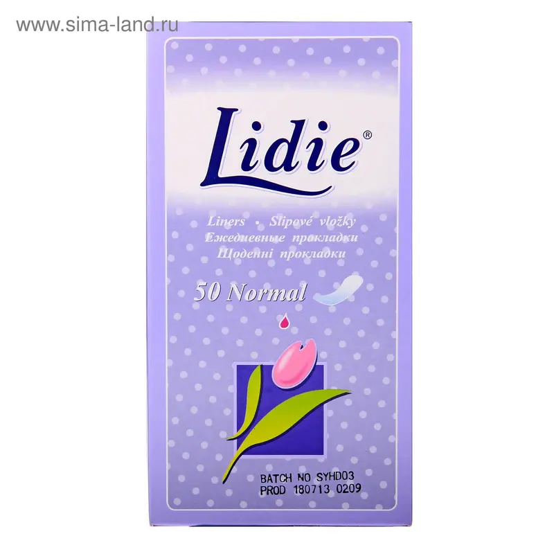 Прокладки ежедневные «Lidie» Normal Деко, 50 шт/уп