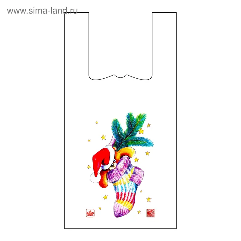 Пакет "Пуховый носочек", 30 х 58 см, 15 мкм