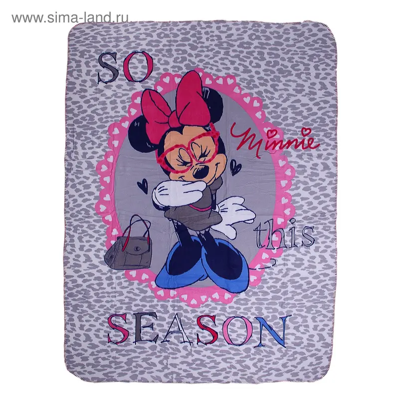 Плед Непоседа Disney панно Мини Маус Дефиле 150*200 см флис