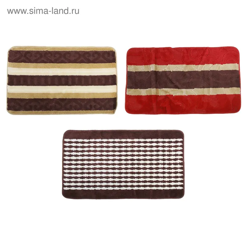 Коврик для ванны "Мэлани" 50х80 см, МИКС