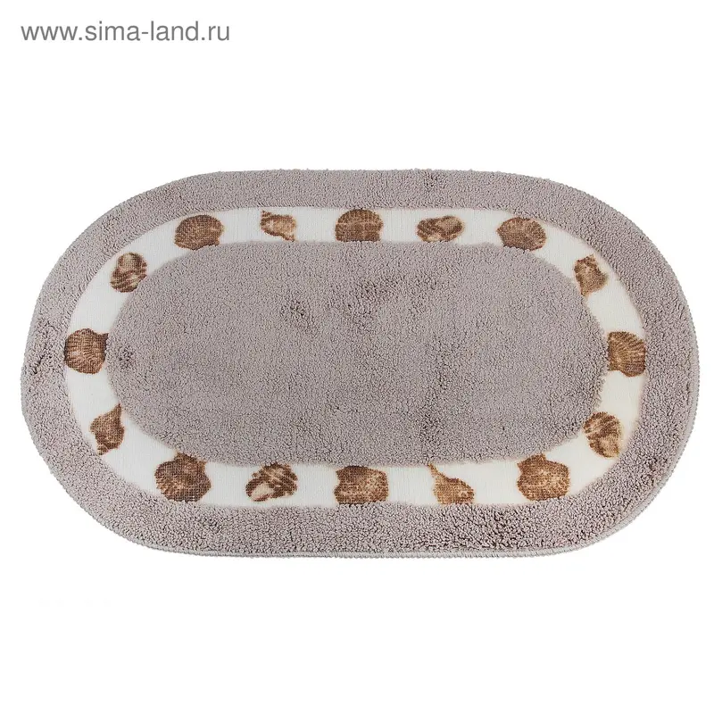 Коврик для ванной «Рамиро», 50×80 см см, микрофибра, цвет бежевый