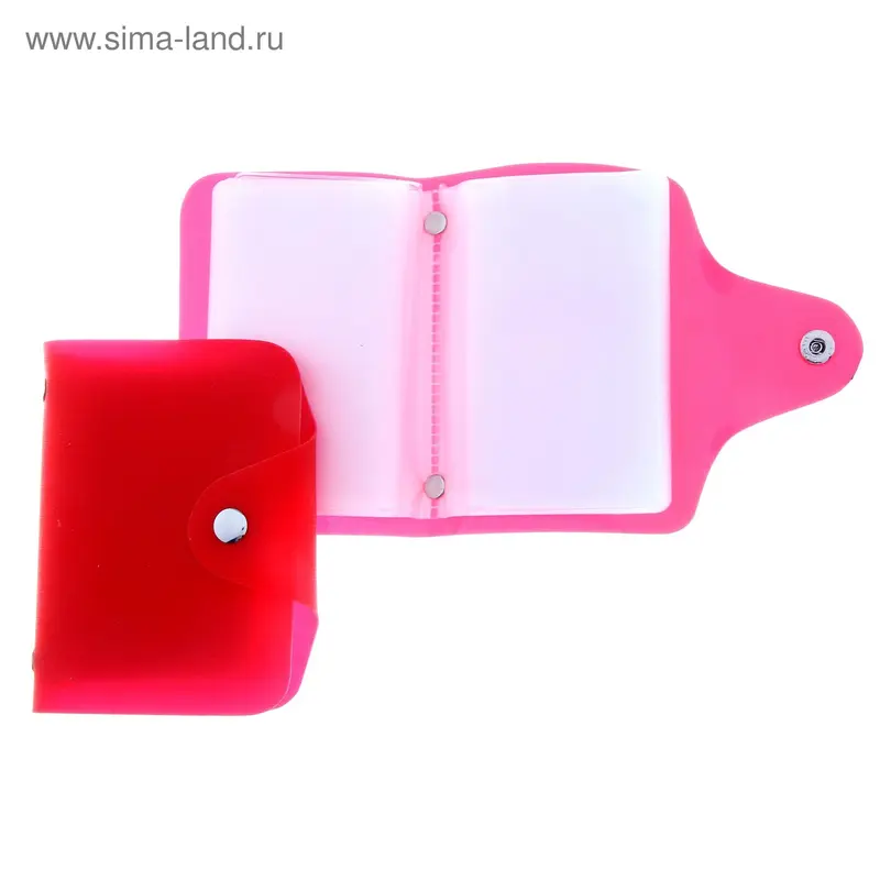 Визитница "Инет" 26 холдеров, красная