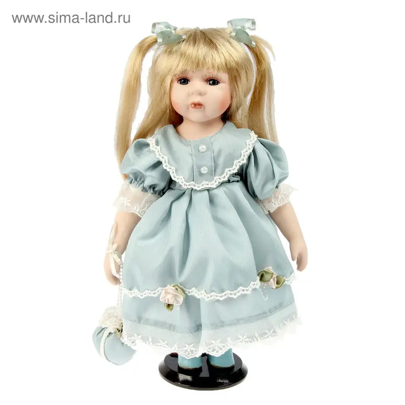 Кукла коллекционная "Дашенька с бантиками" 37 см