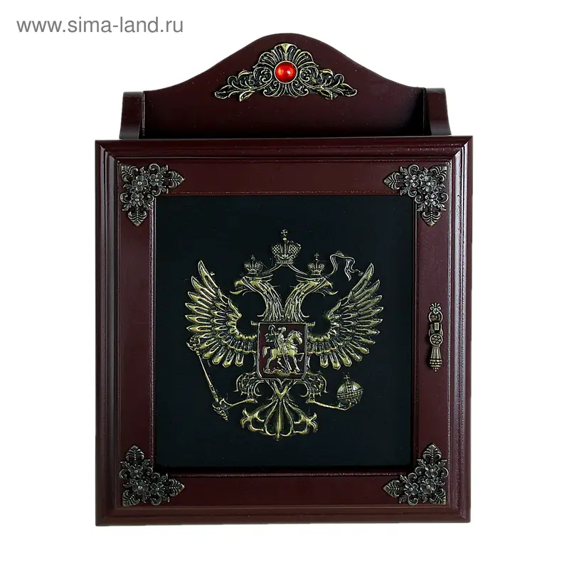 Ключница стразы "Геральдика" 36х27х10 см