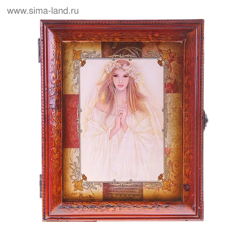 Ключница лак "Незнакомка" 25х20х6,5 см