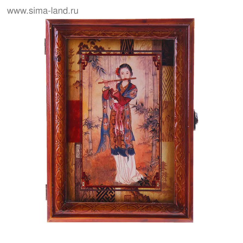 Ключница лак "Японка" 27х19,5х7 см