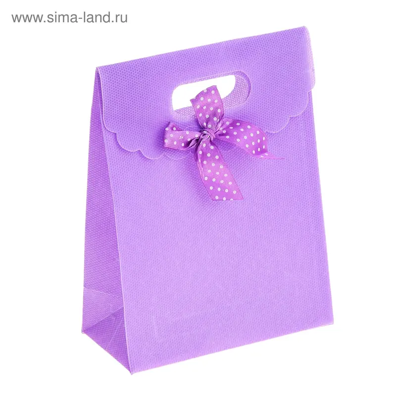 Пакет с клапаном пластиковый, цвет фиолетовый