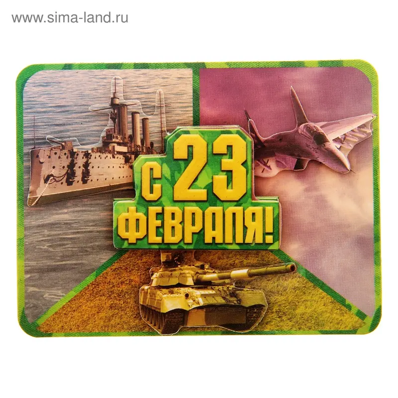 Магнит "С 23 февраля"