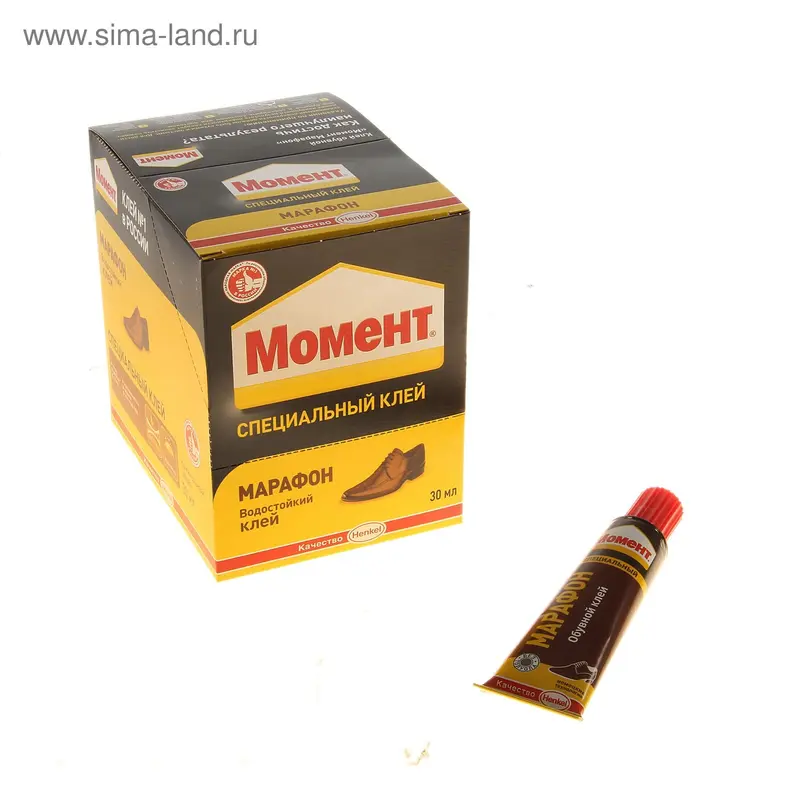 Клей Момент "Марафон" для обуви, 30 мл, бокс 10 шт