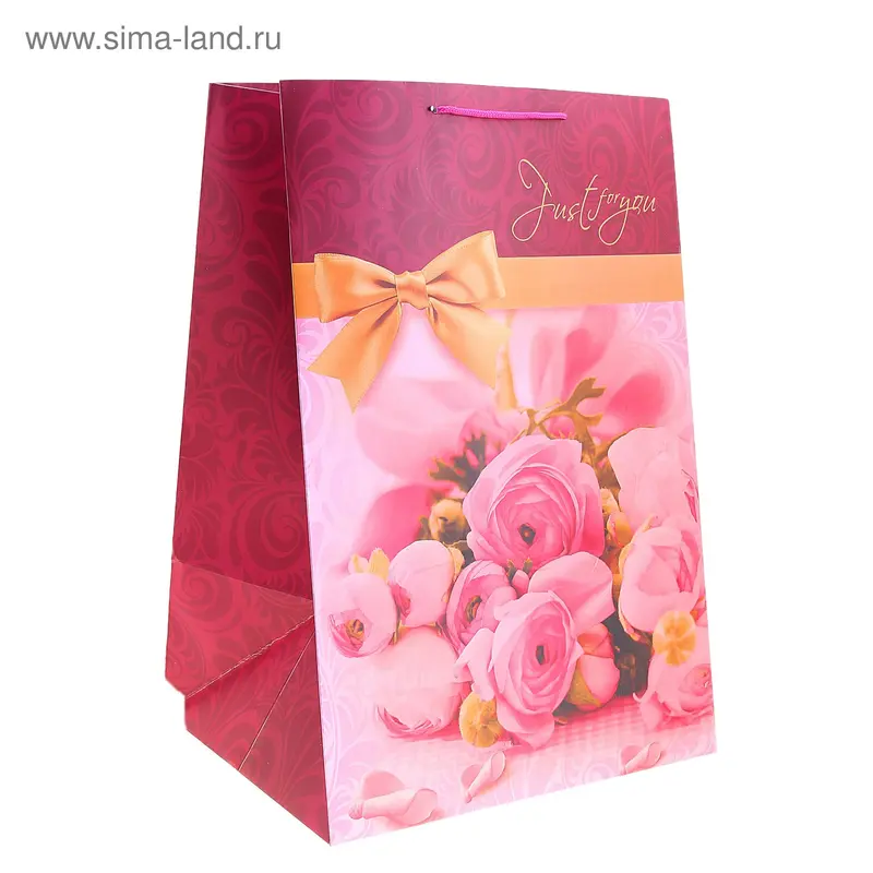 пакет ламинат макси розы 54*36,5*30 см