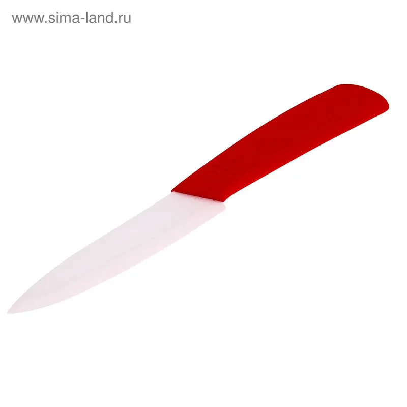 Нож керамический 10,5 см красн рукоять