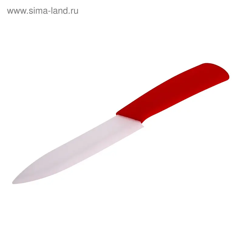 Нож керамический 13 см красн рукоять