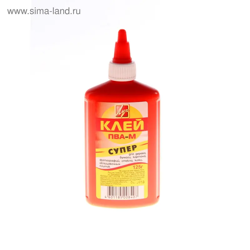 клей ПВА Супер морозост 125г крас пласт 20С 1333-08 415-0255