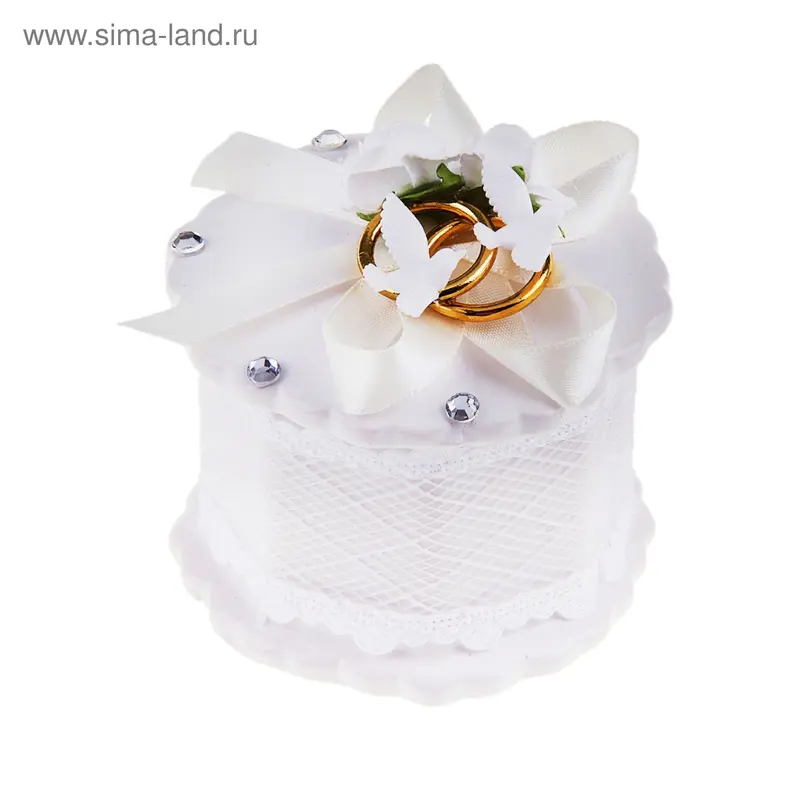 Шкатулка "Обручальные кольца" 6х7,5 см