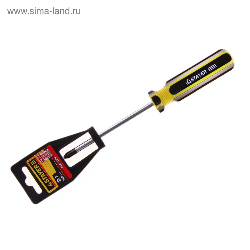 Отвертка STAYER Masrer, Сr-V, PH № 2-100мм