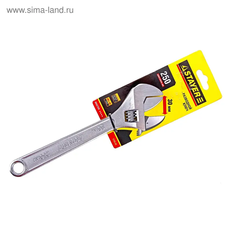 Ключ разводной STAYER Master, 10" / 250мм