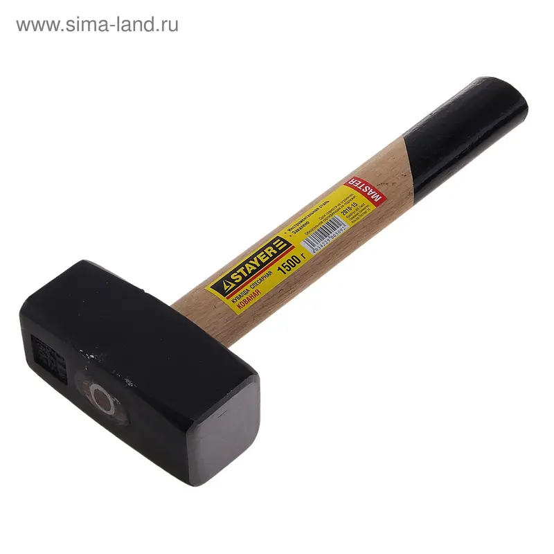 Кувалда STAYER "MASTER" кованая с деревянной ручкой, 1,5кг