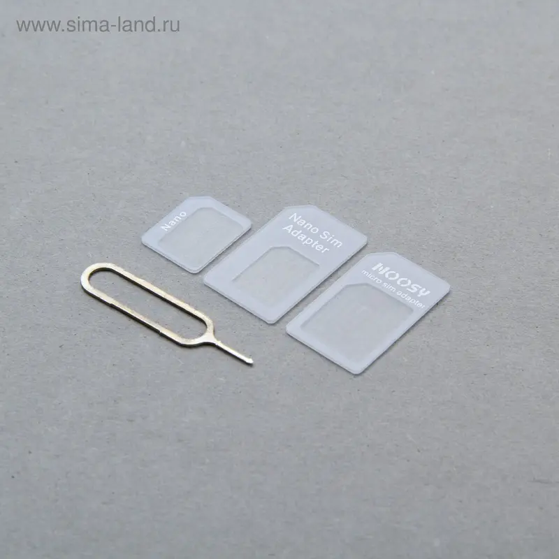 Micro-SIM + Nano-SIM адаптер LuazON, белый