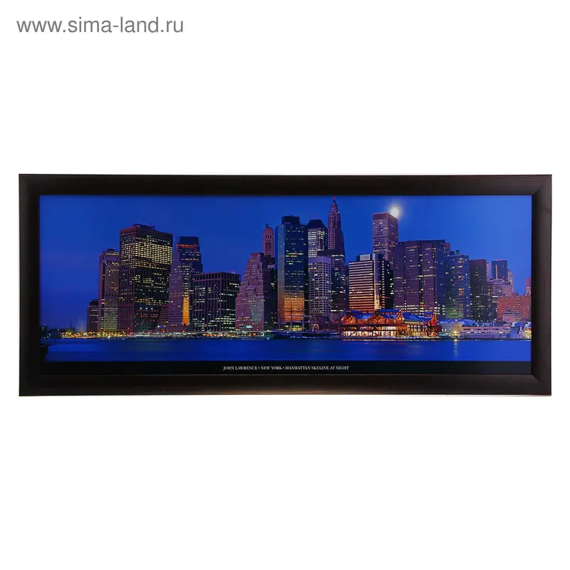 Картина Manhattan Skyline at Night 339-37 №35-1045В 33х95 см