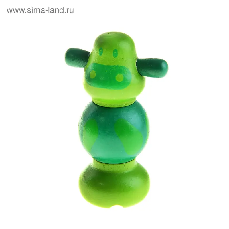 Пирамидка - болтик "Коровка", 3 детали