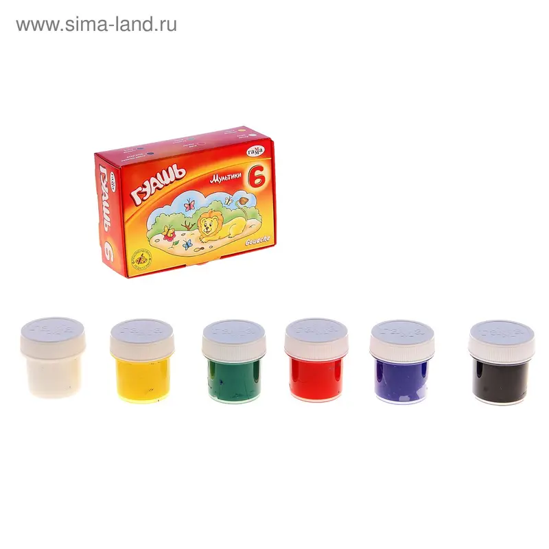 яГуaшь 6цв 20мл Мультики 221030_16