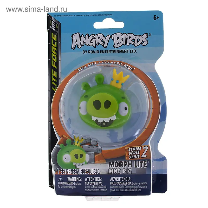 Детский фонарик "Angry Birds-король"