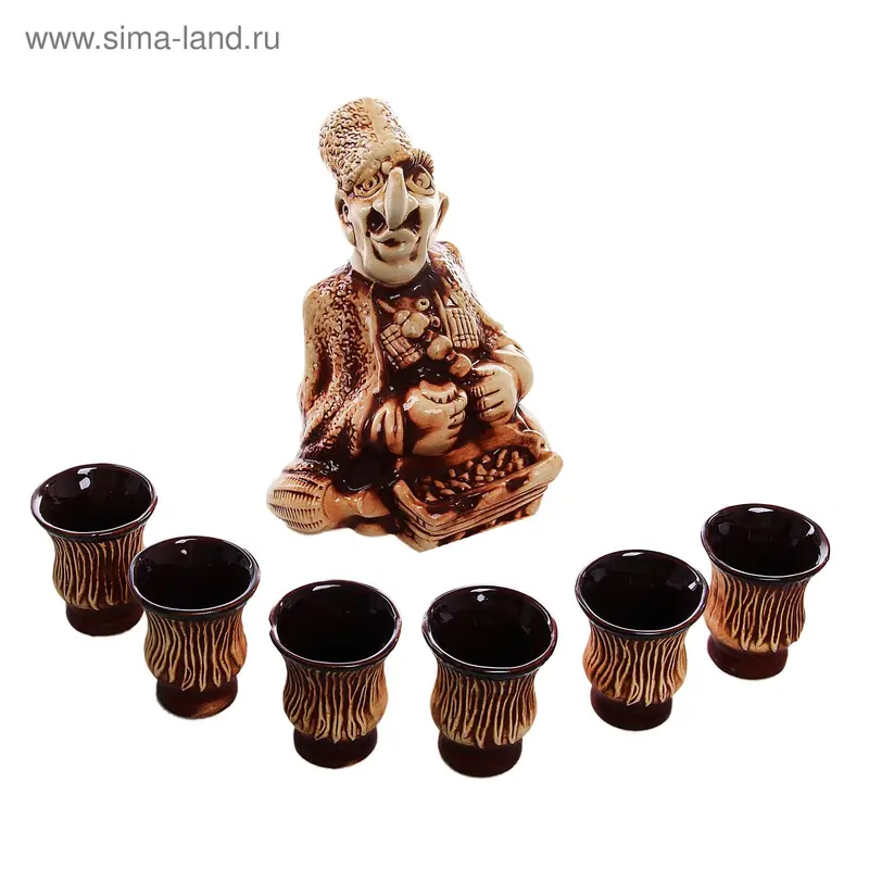 Штоф с рюмками "Кавказец" 7 предметов, 0,8 л