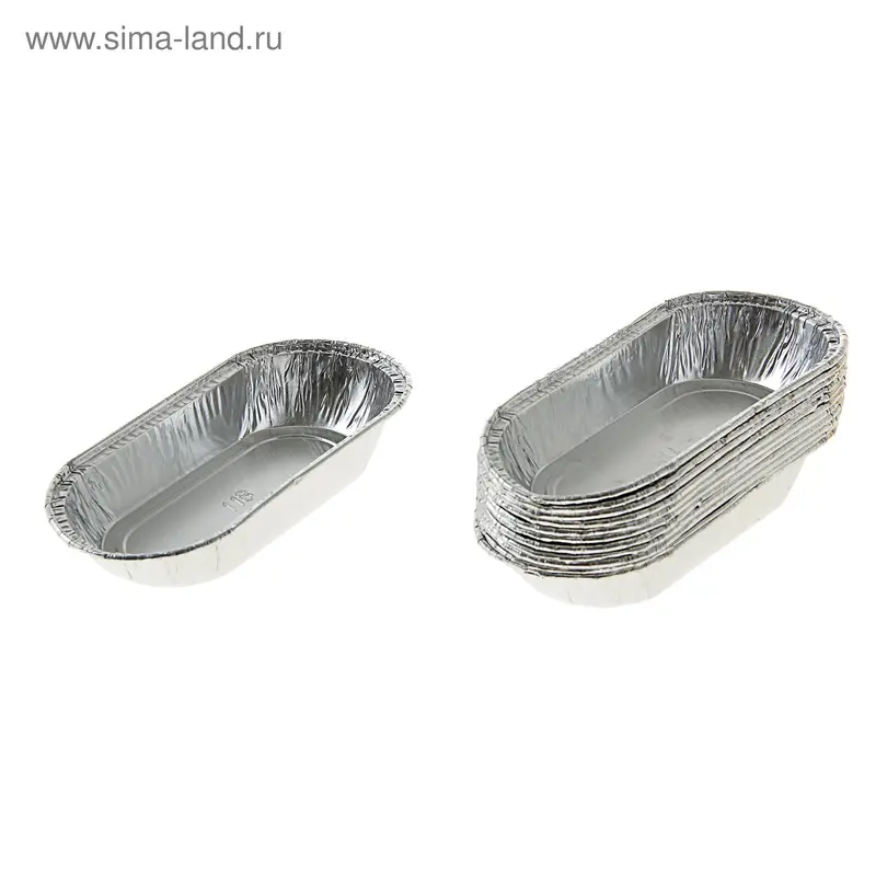 Набор форм для выпечки из фольги, 12 шт, 13×6×2 см