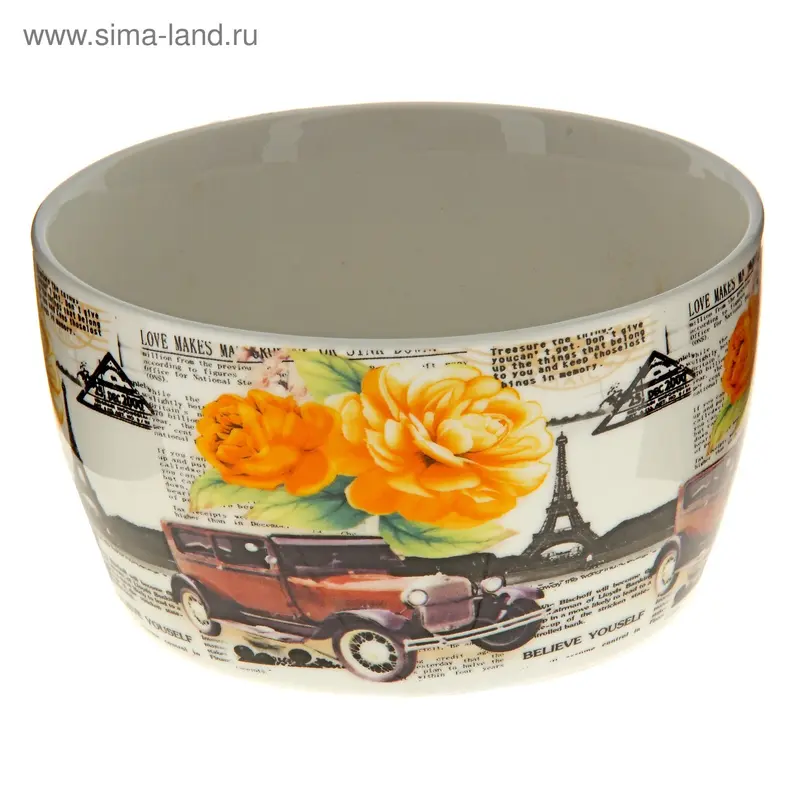 Миска 400 мл "Париж", цвета МИКС