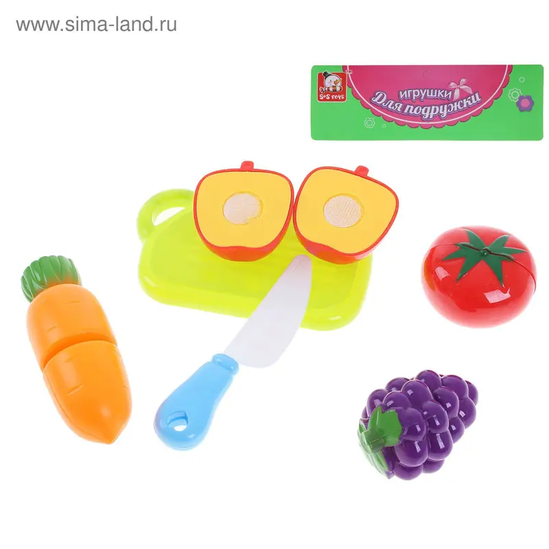 Набор продуктов-нарезка на липучке "Кулинария", 10 предметов