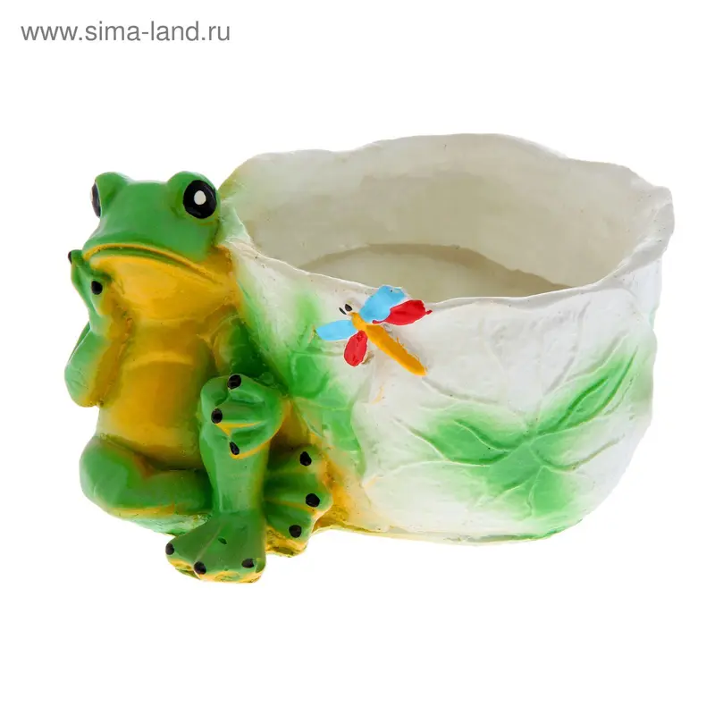 Фигурное кашпо "Одна Лягушка"