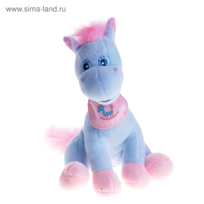 Мягкая игрушка "Жеребёнок в слюнявчике" музыкальный