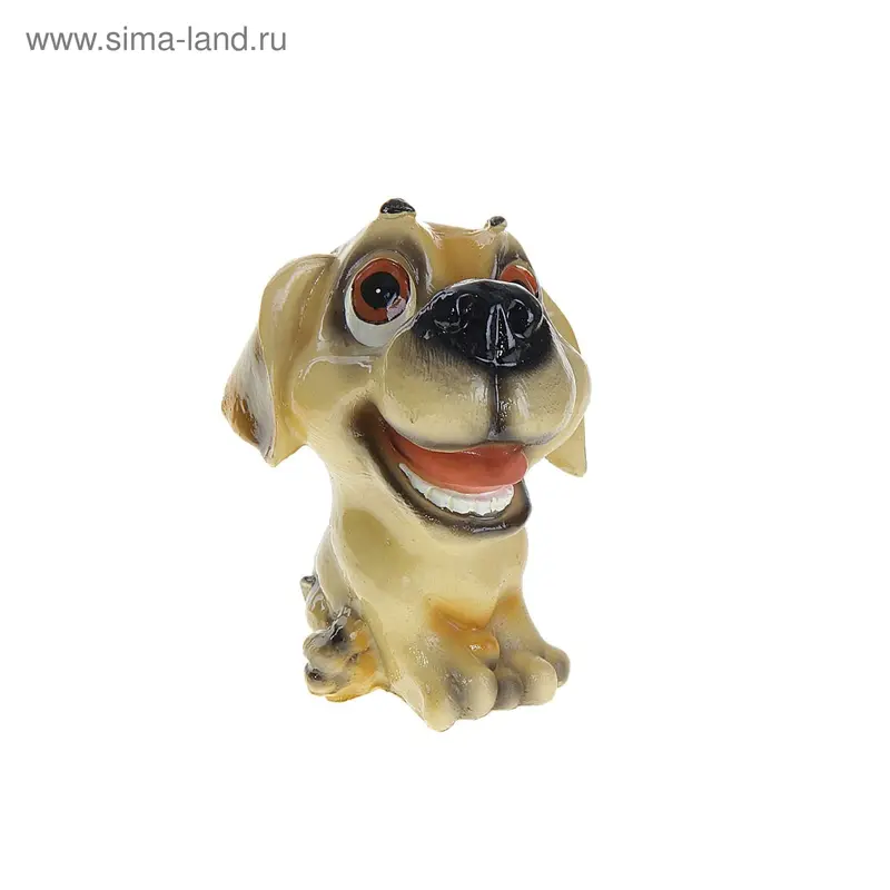 Копилка "Счастливый пёс" 12,5х9,5х9 см