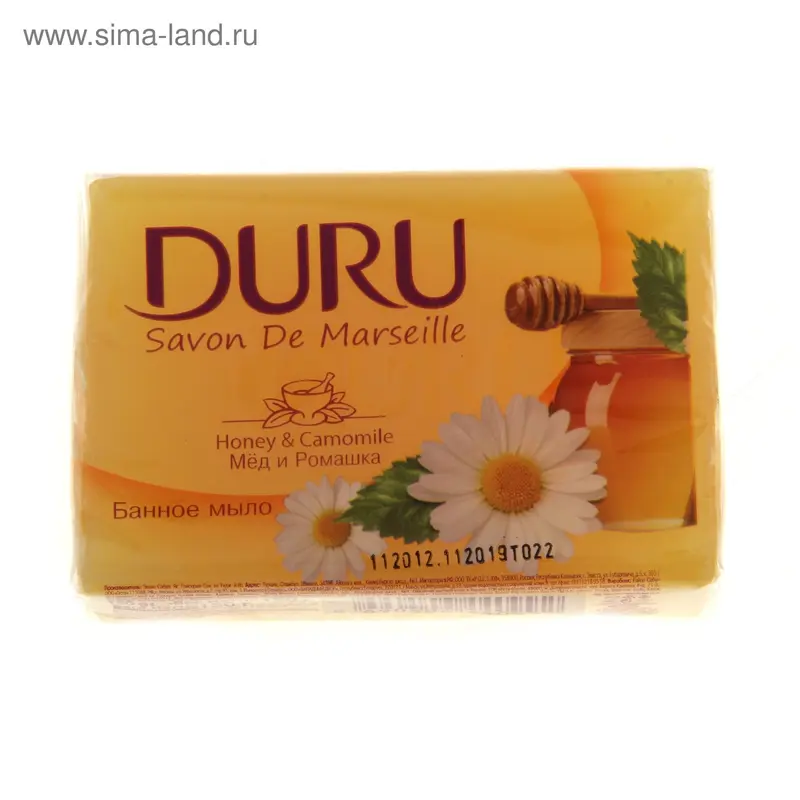 мыло DURU банное Marseille Camomile & Honey/Ромашка и Мед 150 гр