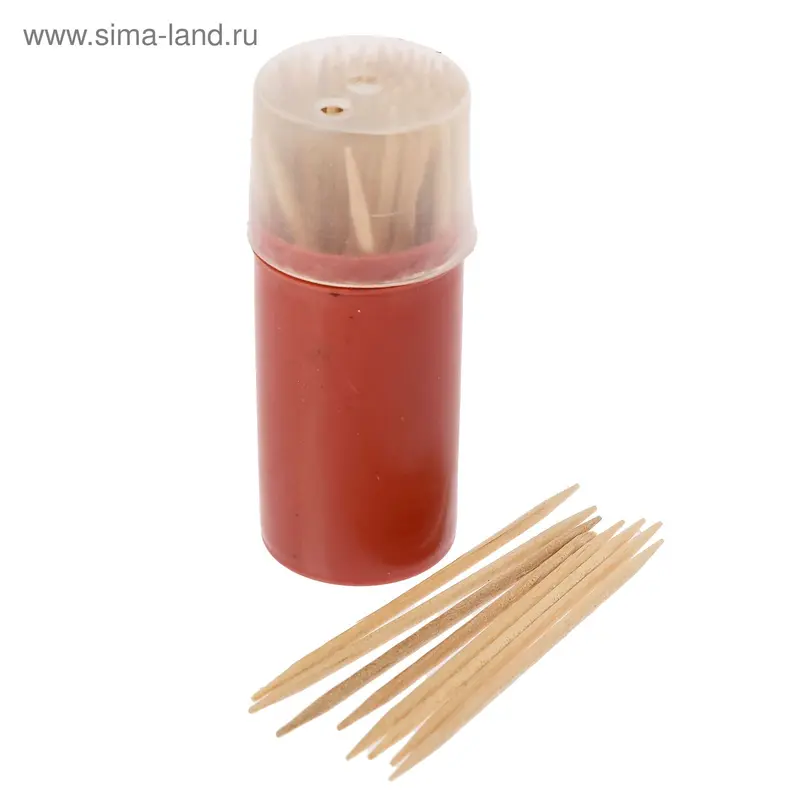Зубочистки в пенале Extra, 80 шт, цвет МИКС
