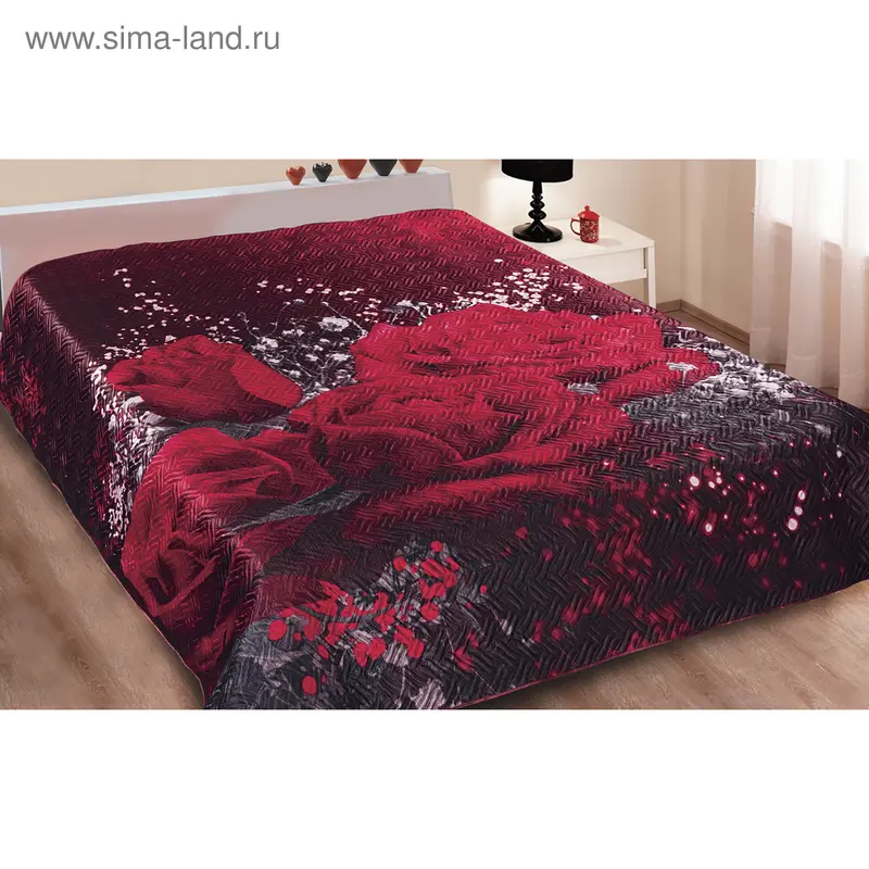 Покрывало 3D Marianna евро Эйфория, 200х220 см, искус.шелк, п/э100%