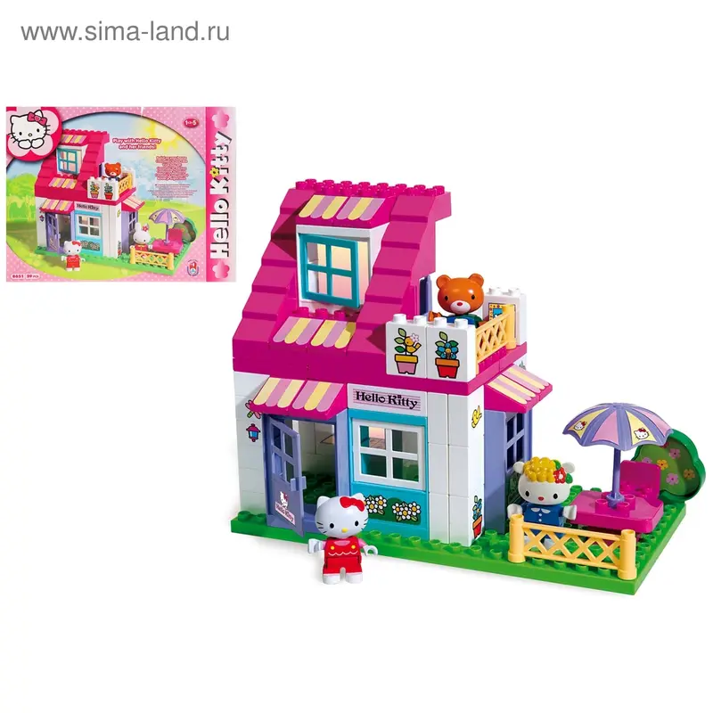 Конструктор Unico plus Hello Kitty "Маленький домик"