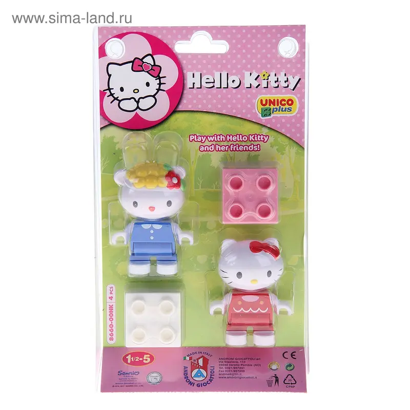 Конструктор "Unico plus Hello Kitty", 4 детали